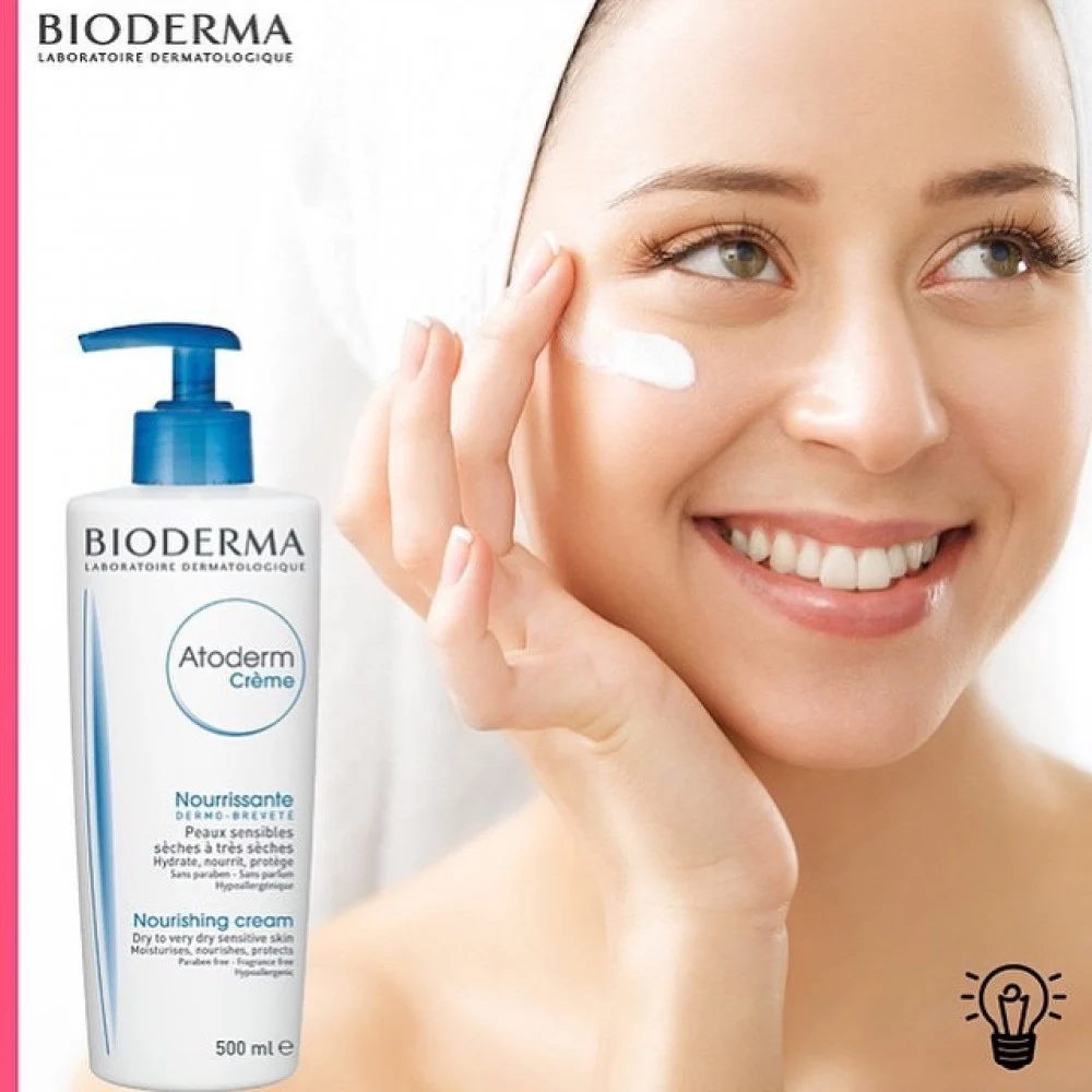 Bioderma Atoderm Creme Ultra Hypoallergenic Nourishing, Repairing & Soothing Face & Body Cream, 200ml - Image 3