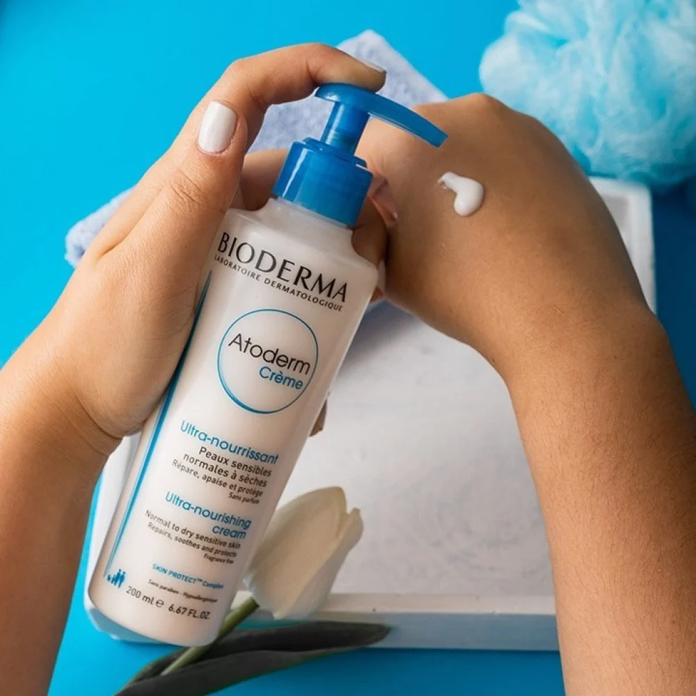 Bioderma Atoderm Creme Ultra Hypoallergenic Nourishing, Repairing & Soothing Face & Body Cream, 200ml - Image 2
